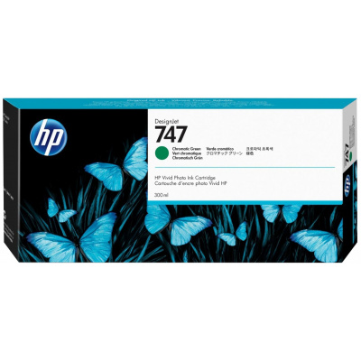 HP 747 P2V84A chromatická zelená (chromatic green) originálna cartridge