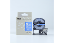Epson LK-SD9BW, 9mm x 9m, bílý tisk / modrý podklad, kompatibilní páska