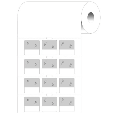 Brady BPT-211-427 / 236989, termálne papierové etikety, 25.40 mm x 25.40 mm