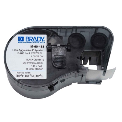 Brady M-60-483 / 131599, etikety 25.40 mm x 50.80 mm