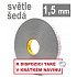 3M VHB™ 4956-P, hr., 1,5 mm; svetlosivá obojstranne veľmi silno lepiaca akrylová páska 19 mm x 33 m