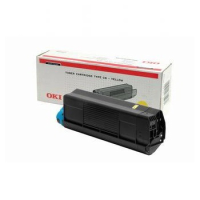 Toner OKI C5100, 5200, 5300, 5400, Typ C6, žltý, 42127405, 5000s