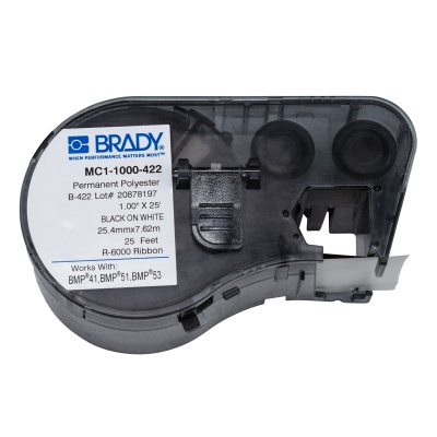 Brady MC1-1000-422 / 131595, etikety, 25.40 mm x 7.62 m