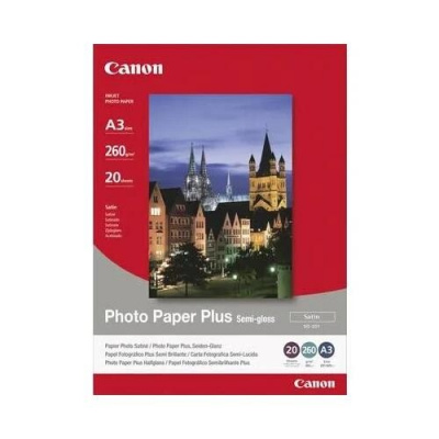 Canon Photo Paper Plus Semi-Glossy 1686B072, 260 g/m2, 10x15cm, 5ks, saténový, pololesklý, biely, foto papier