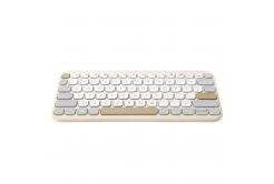 ASUS Marshmallow Keyboard KW100/Bezdrôtová Bluetooth/CZ-SK layout/Béžová