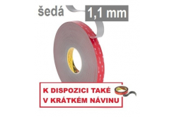 3M VHB™ GPH-110GF Oboustranně silně lepicí páska, tl. 1,1 mm 6 mm x 33 m