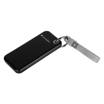 VERBATIM Externí SSD Pocket SSD 2TB, USB-C 3.1, černá/šedá