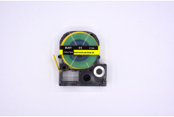 Epson SU5Y, 5mm, 9mm x 2, 5m, černý tisk / žlutý podklad, smršťovací kompatibilní páska