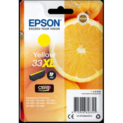 Epson T33644012, T33XL žltá (yellow) originálna páska
