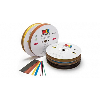 Partex HS-20024BN1 hnedá zmršťovacia bužírka, 150m (2,4 mm)