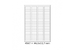 Samolepiace etikety 44 x 12,7 mm, 88 etikiet, A4, 100 listov