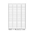 Samolepiace etikety 44 x 12,7 mm, 88 etikiet, A4, 100 listov