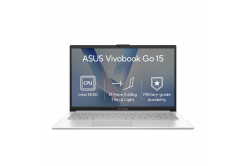 ASUS Vivobook Go 15/E1504TA-BQ163W/N150/15,6"/FHD/8GB/128GB/Intel int/W11H/Strieborná/2R