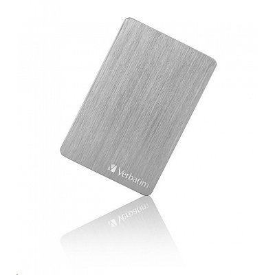 VERBATIM Externý HDD 2TB Store 'n' Go ALU Slim Portable Hard Drive USB 3.2, Silver