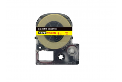Epson LC-SC9YR, 9mm x 8m, červený tisk / žlutý podklad, kompatibilní páska