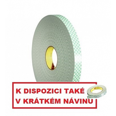 3M 4032 Penová obojstranne lepiaca páska, biela, hr. 0,8 mm 9 mm x 66 m