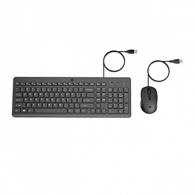 HP 150 Set klávesnice a myš drôtová (USB) CZ, čierna