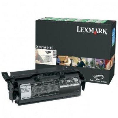 Lexmark X651A11E čierný (black) originálny toner