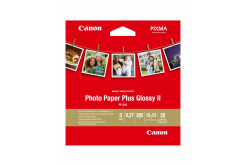 Canon Photo Paper Plus Glossy II 2311B060, 265 g/m2, 5x5", 13x13cm, 20ks, lesklý, biely, foto papier