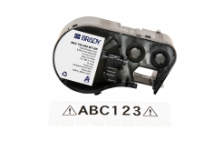 Brady M4C-750-595-CL-BK / 170825, 19.05 mm x 6.10 m, Vinyl, čierna tlač / priehľadný podklad