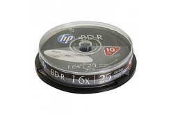 HP BD-R, Single Layer 25GB, Standard, cake box, BRE00071-3, 69321, 6x, 10-pack, pro archivaci dat