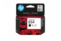 HP 654 7FP39UE čierna (black) originálna cartridge