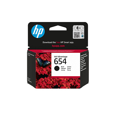HP 654 7FP39UE čierna (black) originálna cartridge