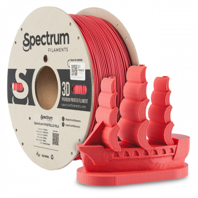 Spectrum 80899 3D filament, pastello PLA, 1,75mm, 1000g, červený (Holland red)