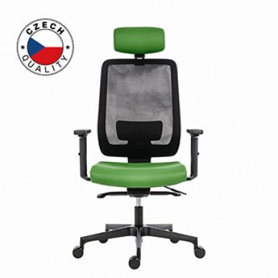Powerton ERGO LUCIE Kancelářské ergonomické křeslo, Zelené