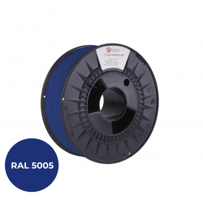 C-Tech 3DF-P-PETG1.75-5005 3D filament, PREMIUM LINE, PETG, signálna modrá, RAL5005, 1,75mm, 1kg