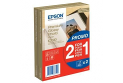 Epson Premium Glossy Photo Paper, foto papír, lesklý, bílý, 10x15cm, 4x6", 255 g/m2, 2x40