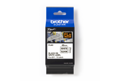 Brother FLE-2511 Pro Tape, 45mm x 10.5mm, čierna tlač/biely podklad, 72ks, originálna páska
