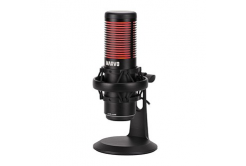 Marvo, herní/streamovací mikrofon, BLAST 60 Black, černý, RGB podsvícení, vstup pro sluchátka