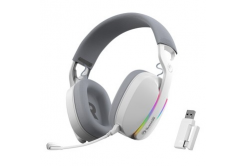 Marvo Pulz 70W HG9086W WH, herní sluchátka, ovládání hlasitosti, bílá, Tri-mode