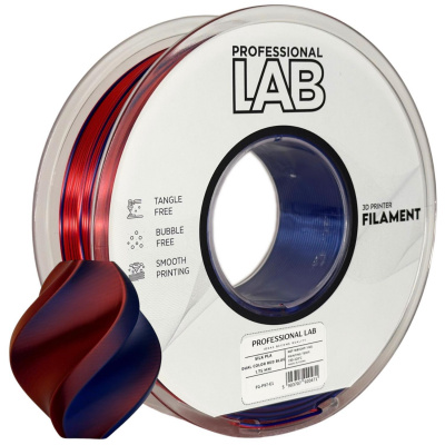 Professional Lab FG-P97-E1, 3D filament, PLA Silk, 1,75mm, 1000g, Viacfarebný (Red, Blue)