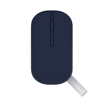 ASUS Marshmallow MD100 Lite/Cestovná/Optická/1 600 DPI/USB+BT/Modrá