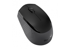 Genius Myš NX-8000S BT 31030034401, 1200DPI, Bluetooth a 2,4GHz, optická, 3tl., bezdrátová, černá-šedá, Blue-Eye senzor, symetrická