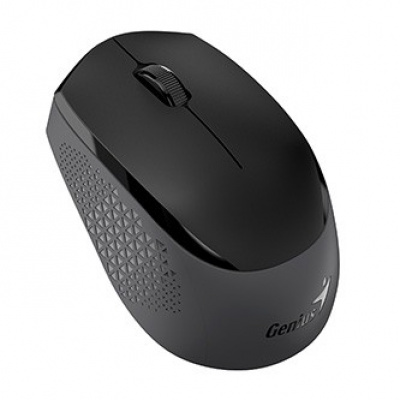 Genius Myš NX-8000S BT 31030034401, 1200DPI, Bluetooth a 2,4GHz, optická, 3tl., bezdrátová, černá-šedá, Blue-Eye senzor, symetrická