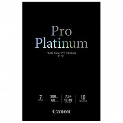 Canon Photo Paper Pro Platinum, foto papír, lesklý, bílý, A3+, 300 g/m2, 10 ks, PT-101 A3+, ink