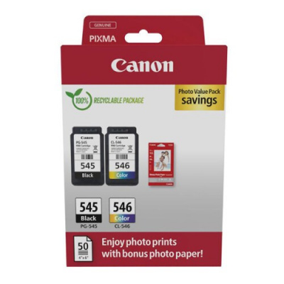 Canon PG-545 + CL-546 8287B008 farebná (CMYK) sada originálne cartridge