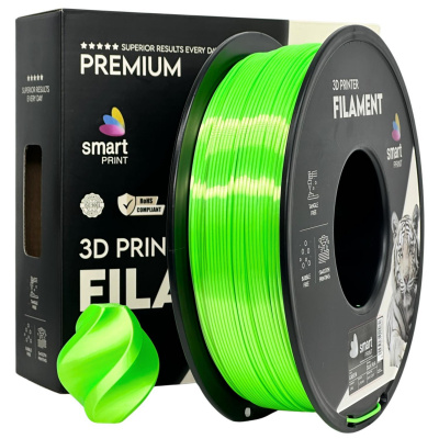Smart Print FG-S94-E1, 3D filament, PLA Silk, 1,75mm, 1000g, zelený (Green)
