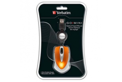 Verbatim 49023, Káblová myš, 1000DPI, optická, oranžová