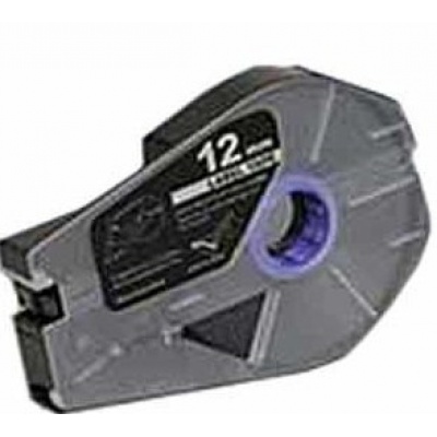 Kompatibilná samolepiaca páska pre Canon M-1 Std/M-1 Pro / Partex, 12mm x 30m, kazeta, strieborna