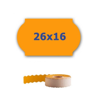 Cenové etikety do kleští, 26mm x 16mm, 700ks, signální oranžové