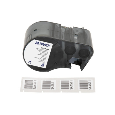 Brady M5-97-481 / 170884, 22.86 mm, Polyester, čierna tlač / biely podklad