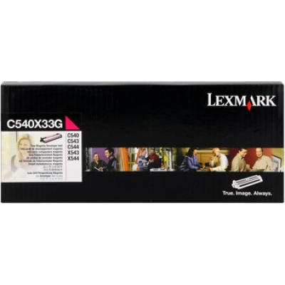Lexmark originální developer 0C540X33G, magenta, 30000 str., Lexmark X544x