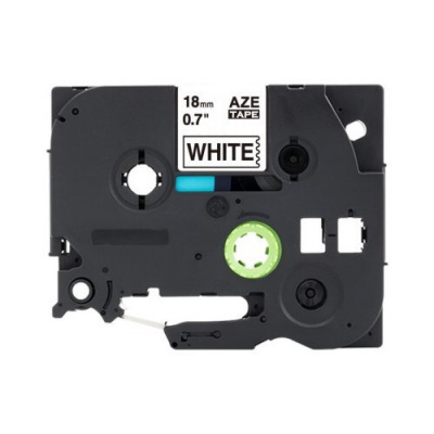 Brother TZ-N241 / TZe-N241, 18mm x 8m, čierna tlač / biely podklad, nelaminovaná kompatibilná páska