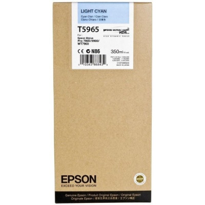 Epson T596500 svetle azúrová (light cyan) originálna cartridge