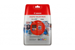 Canon CLI-551 Bk+C+M+Y 6508B005 multipack originálna cartridge + fotopapier 50x (10x15)