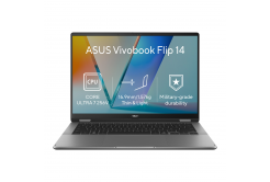 ASUS Vivobook 14 Flip/TP3407SA-OLED147WZ/U7-256V/14"/WUXGA/T/16GB/1TB/Intel int/W11H/Gray/2R